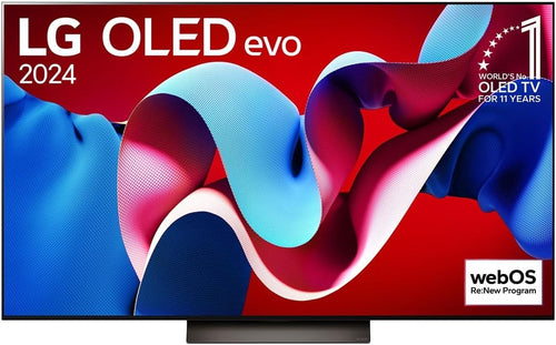LG 77 Inch OLED evo C4 Smart 4K TV AI Magic remote Dolby Vision webOS24 2024 Black