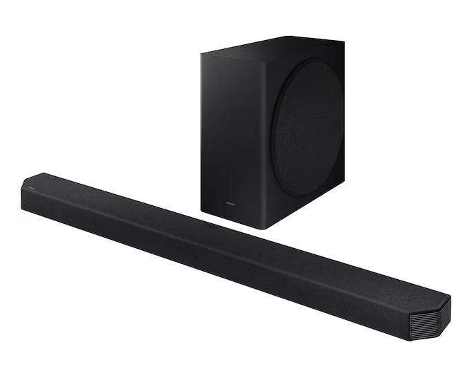 Samsung Q900A Soundbar Speaker With Subwoofer (2021) - 7.1.2ch Dolby Atmos Surround Sound With 15 Speaker Channels & Alexa Built In, Spacefit Sound, Adaptive Sound, Multi-Connect, Wall mount Included
